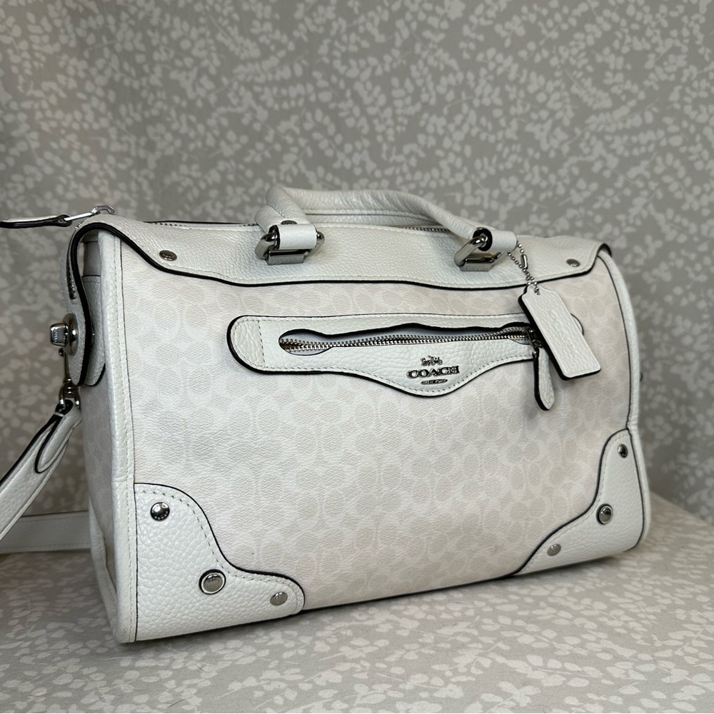 Coach Millie Satchel in Colorblock Signature Canvas